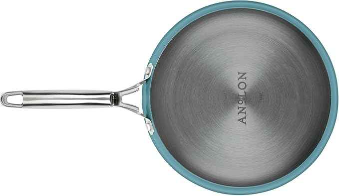 Anolon Achieve Hard Anodized Nonstick Cookware Pots and Pans Set, 9 Piece - Teal