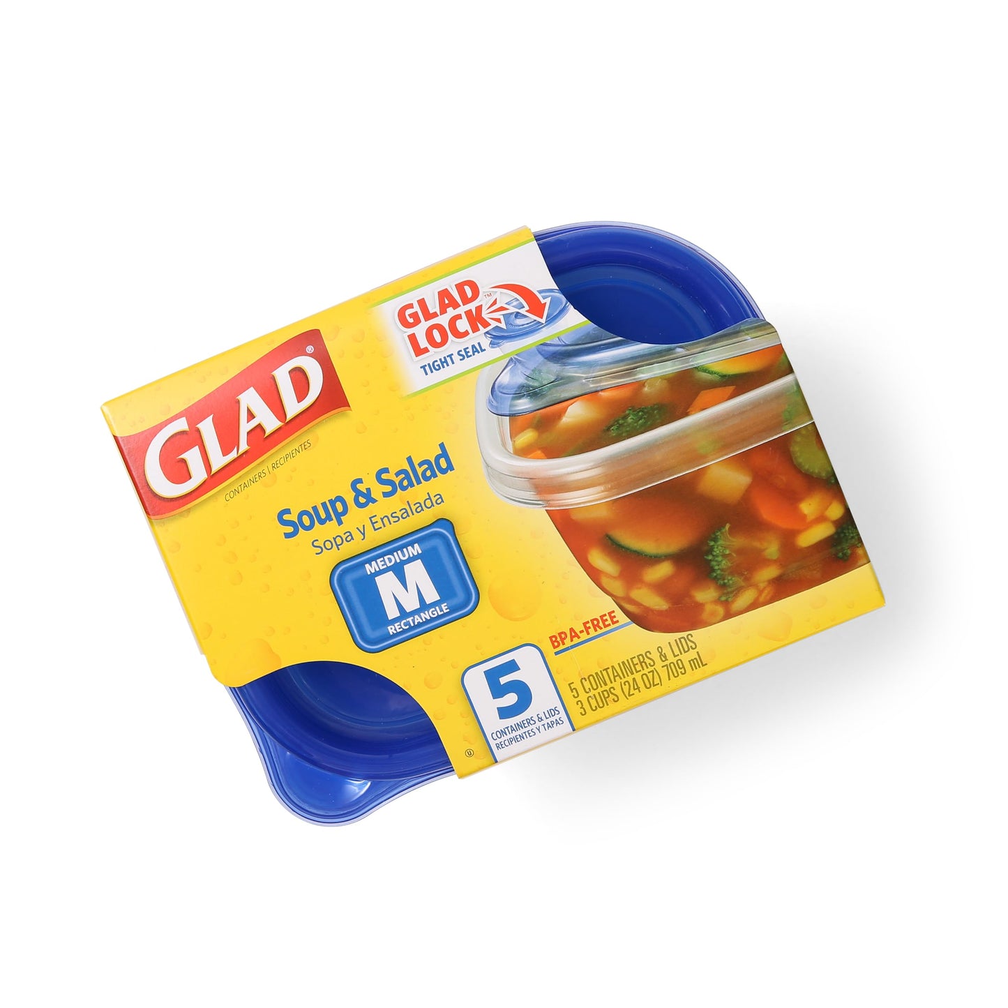 GladWare Medium Rectangle Food Storage Containers (Rectangle / 24 oz - 30 Count)