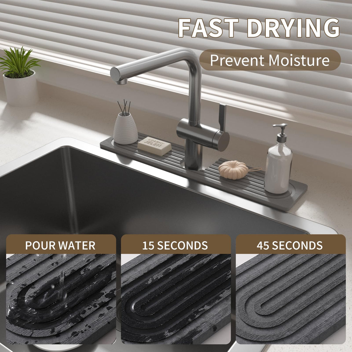 Faucet Mat for Kitchen Sink