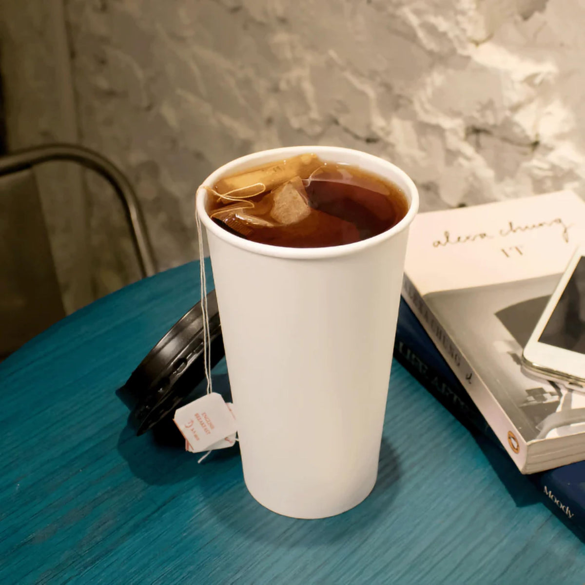 20 oz Paper Hot Coffee Cups [600 ct] White Disposable Cup for Hot (20 OZ / White)