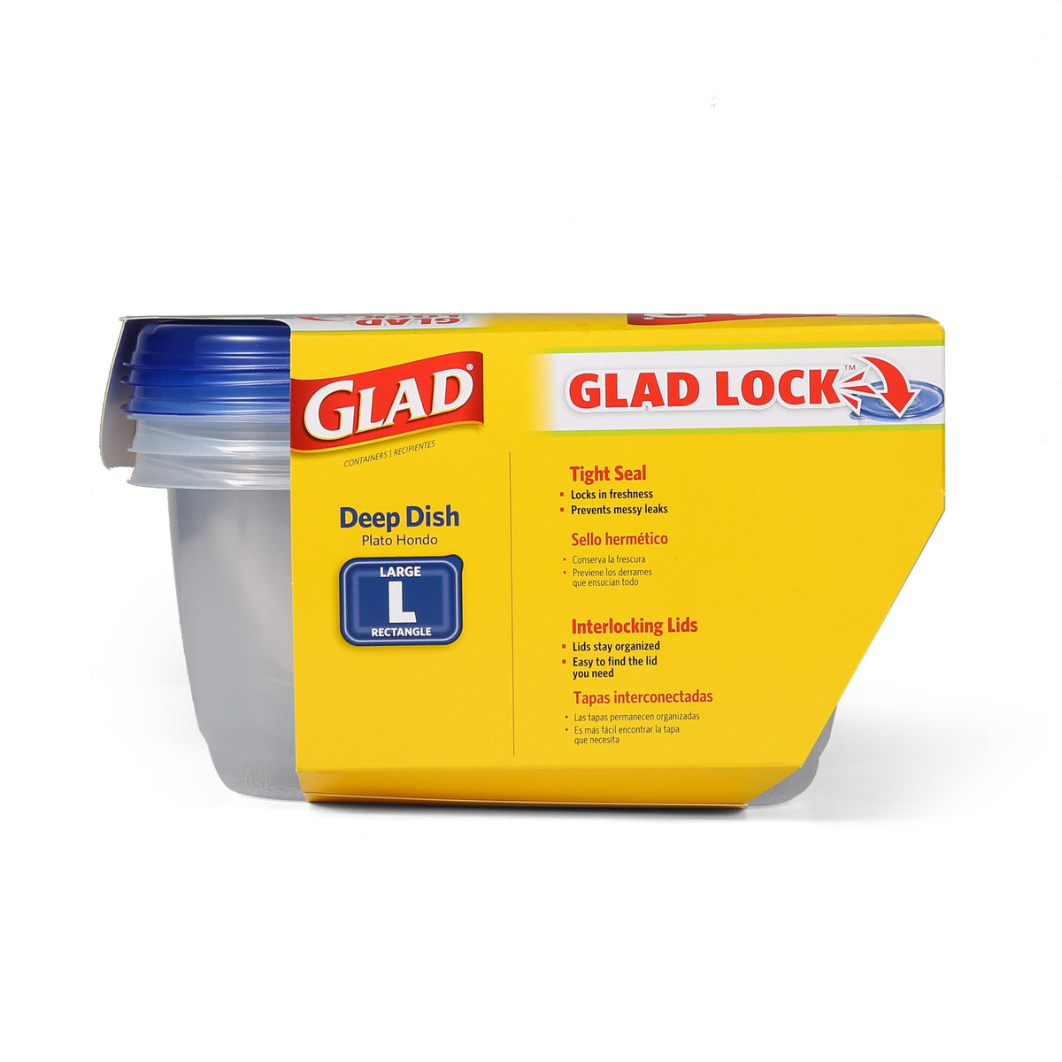 GladWare Deep Dish Food Storage Containers (Rectangle / 64 oz - 18 Count)