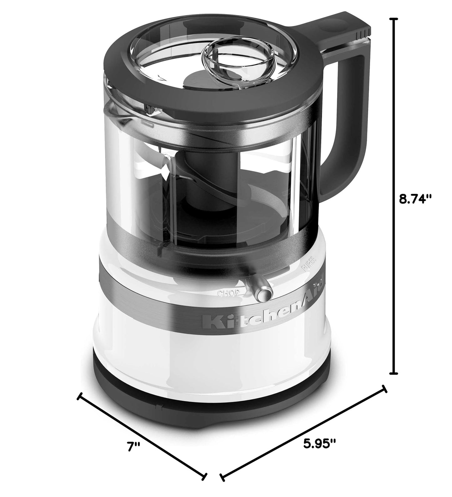 3.5 Cup Food Chopper (White / 3.5 Cup Chopper)