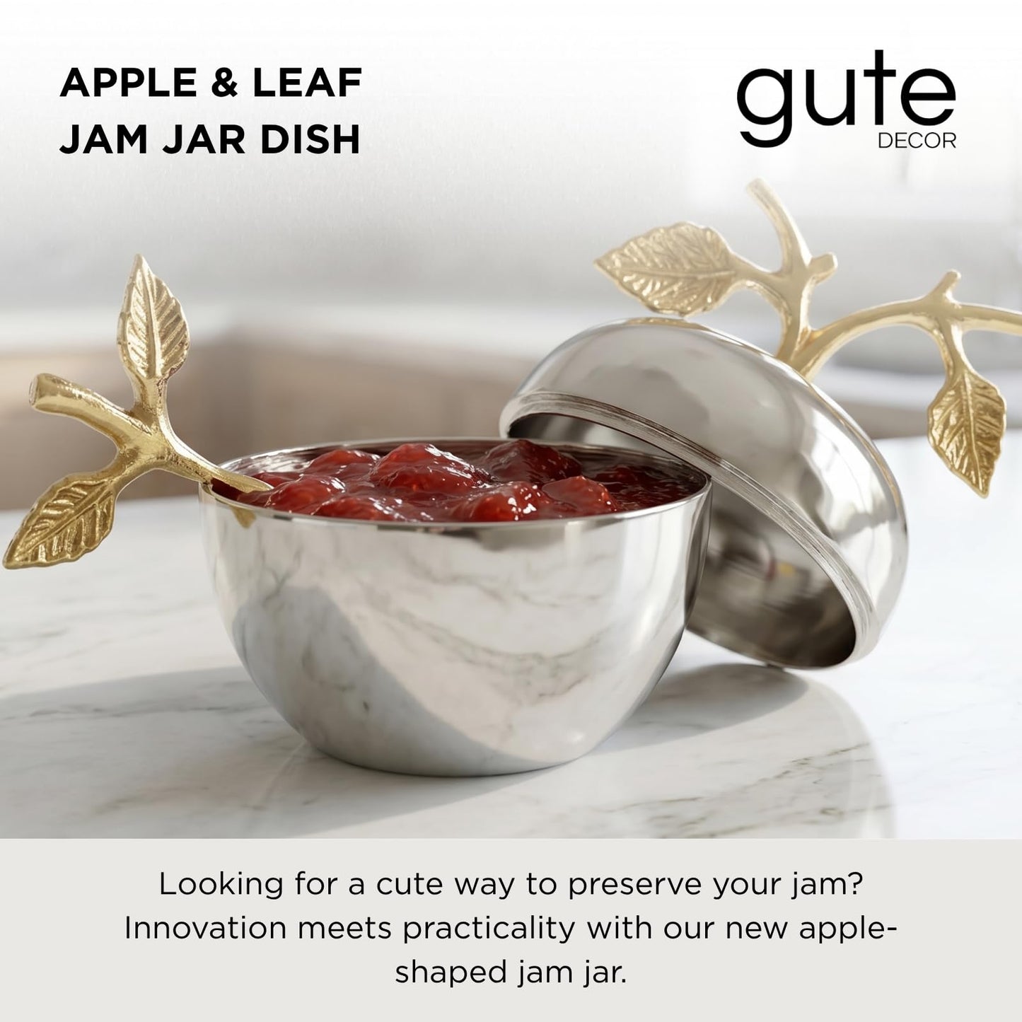 Silver Honey Jar Dish
