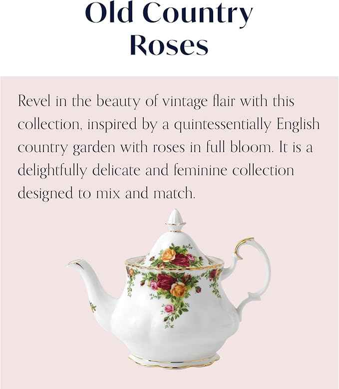 Royal Albert Old Country Roses Teapot Large