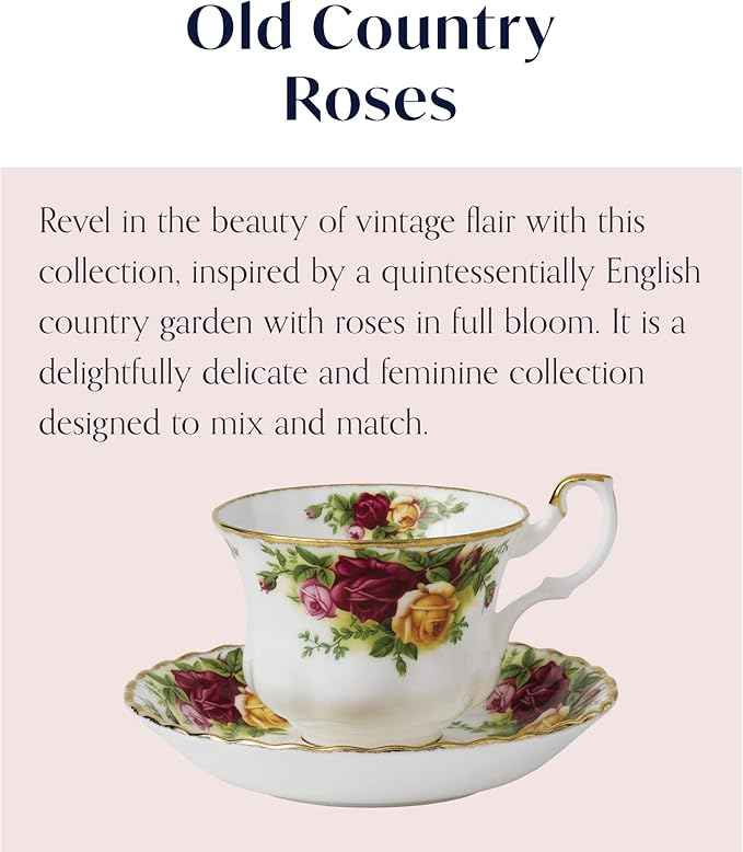 Royal Albert Old Country Roses Teacup & Saucer Set