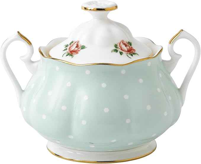 Royal Albert New Country Roses Polka Rose Tea Set, 3-Piece
