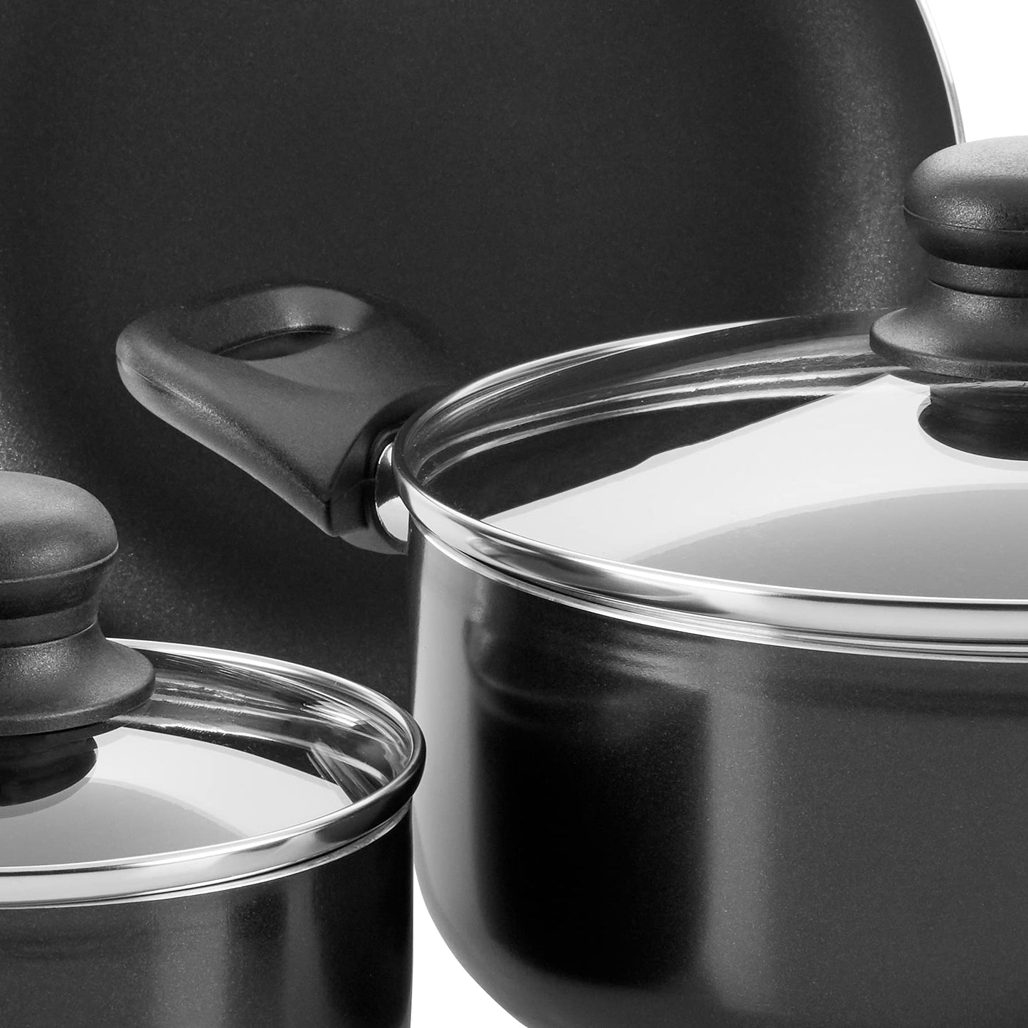 Back to Basics Nonstick Aluminum Cookware Set (59-Piece / Black (59pc))