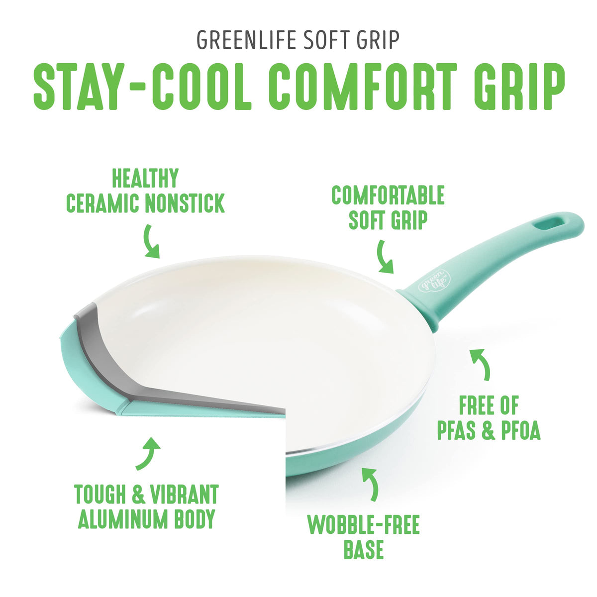 Soft Grip 23 Piece Kitchen Cookware Pots and Frying Saucepans Set (23 Piece Cookware Set / Turquoise)