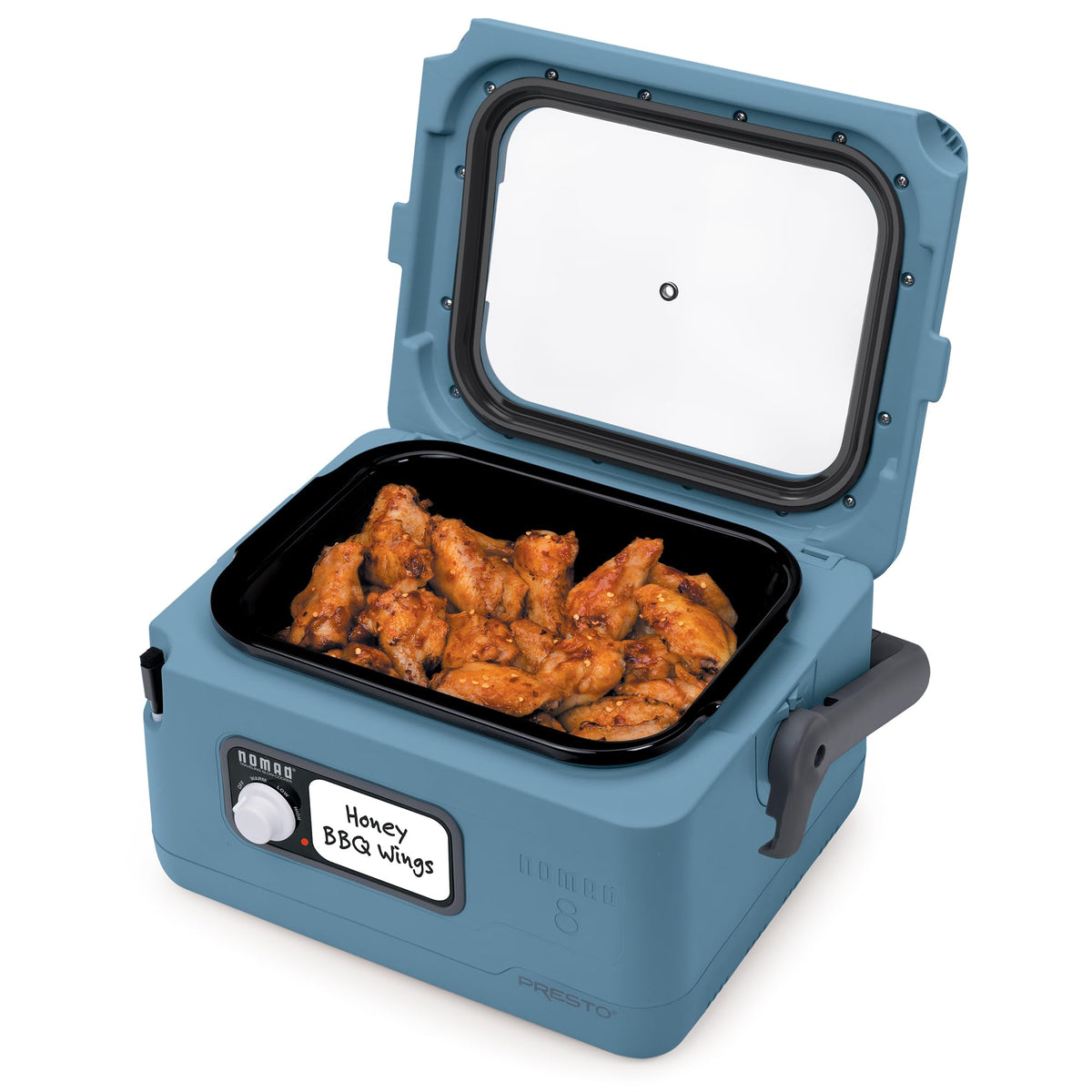 06017 8 Quart Nomad Traveling Slow Cooker (BLUE)