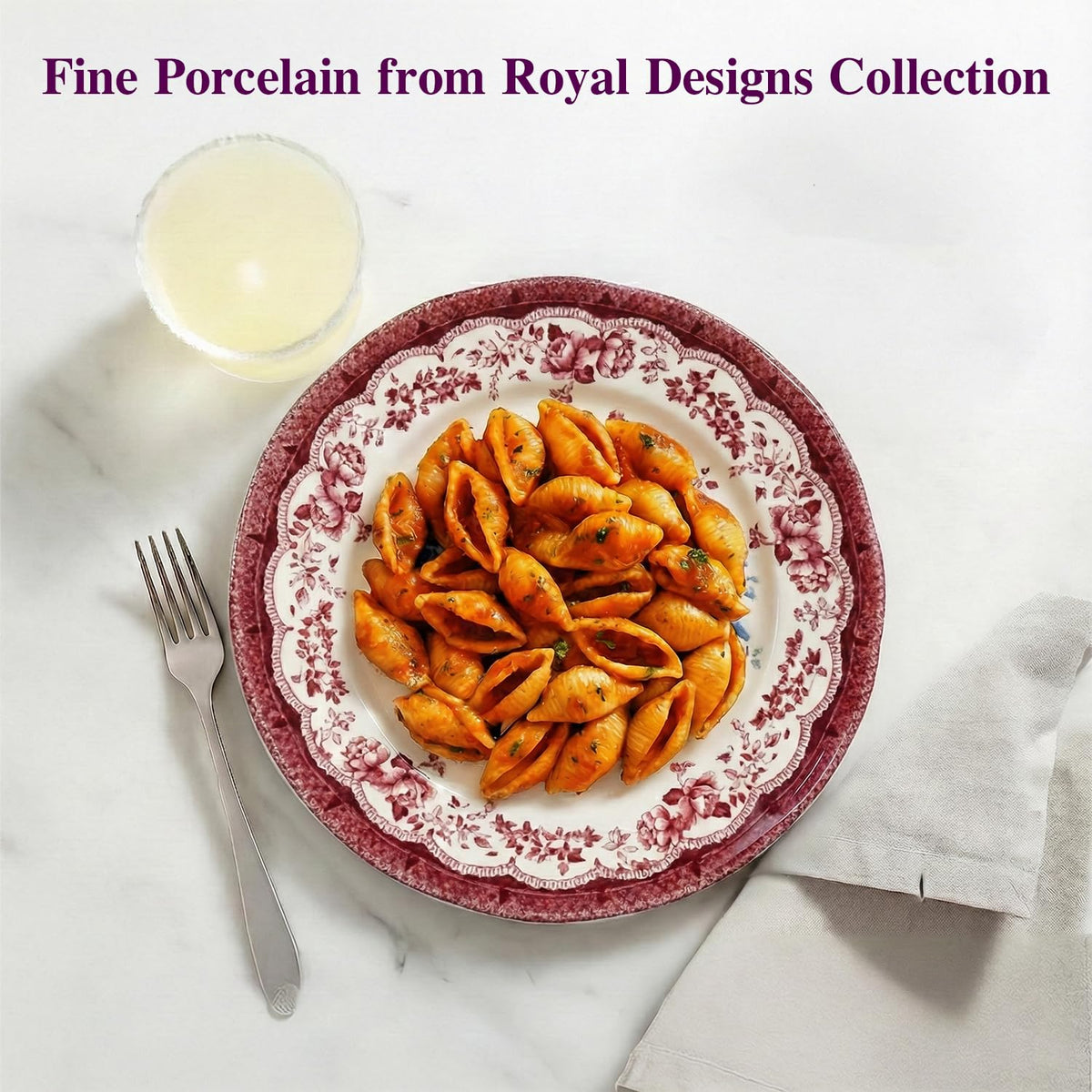 12 Piece Porcelain Dinnerware Set for 4 (12 / Victoria Red)