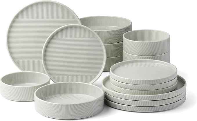 Lenox 897949 Modulus 16-Piece Dinnerware Set, Vapor