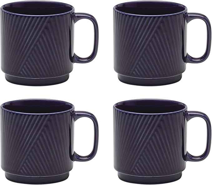 Lenox 898176 Modulus Mugs, Set Of 4, Nightshade