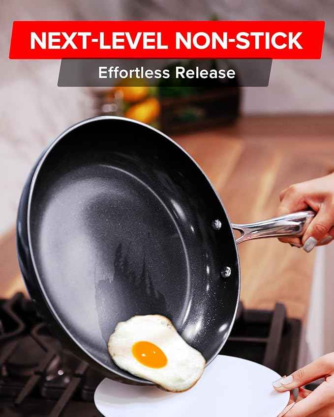 Nuwave Lux 13-Piece Premium Cookware Collection, Next-Generation G11 Duralon Blue Ceramic Nonstick, Ultra Durable, PFAS-Free, Lightweight & Works on All Cooktops