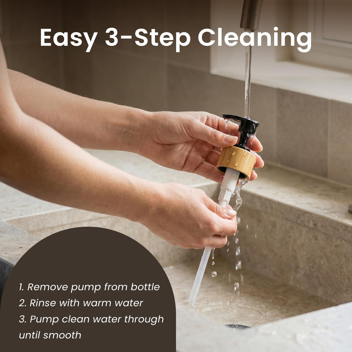 Glass Dish Soap Dispenser for Kitchen Set of 2 (Black Bottles/Black Bamboo Pumps)