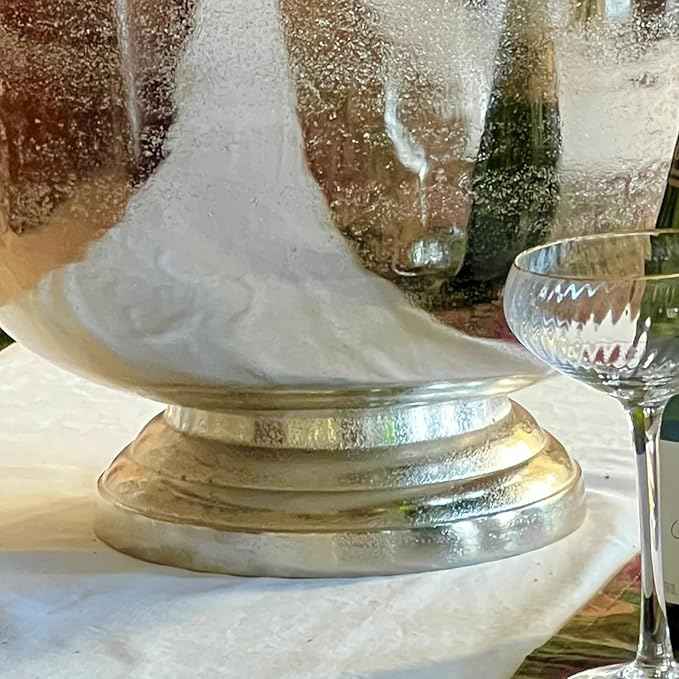 WHW Whole House Worlds Oversized Luxury Champagne Bucket with Old World Panache, 17.75 Inches, (45 cm) Grand Hotel Collection