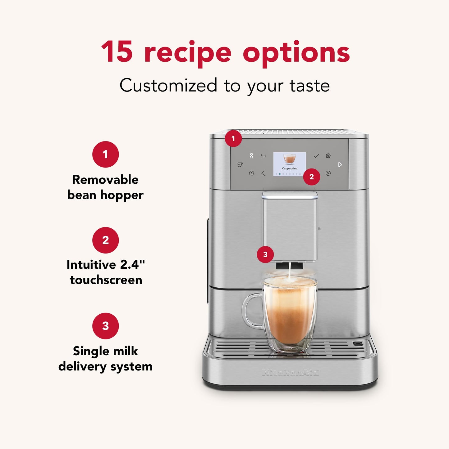 Fully Automatic Espresso Machine KF6 (Stainless Steel / 2.2L)