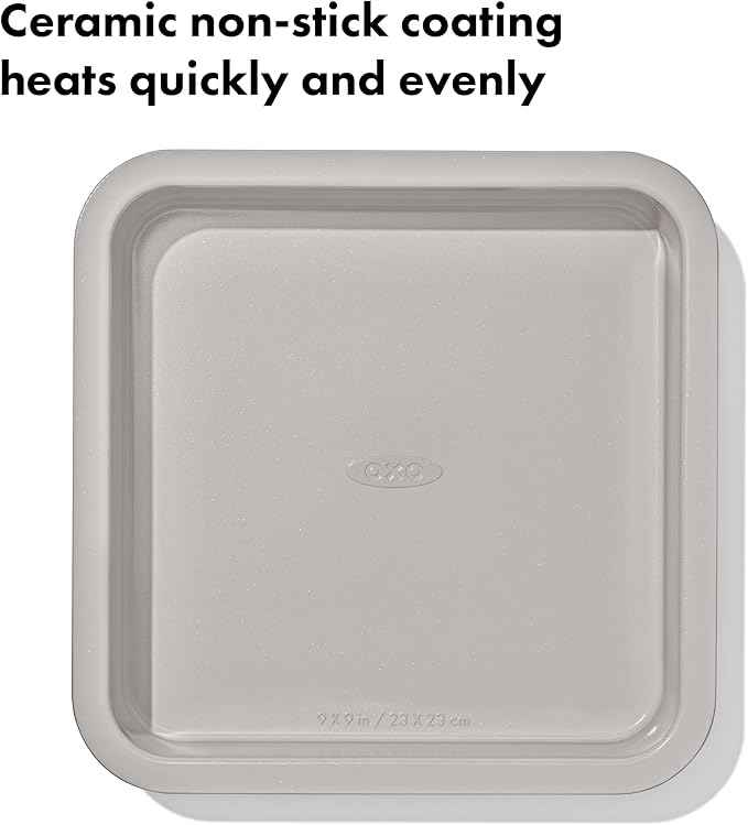 OXO Good Grips Non-Stick Pro Ceramic Coated Metal Bakeware 9” Square Cake Pan – Storm Blue