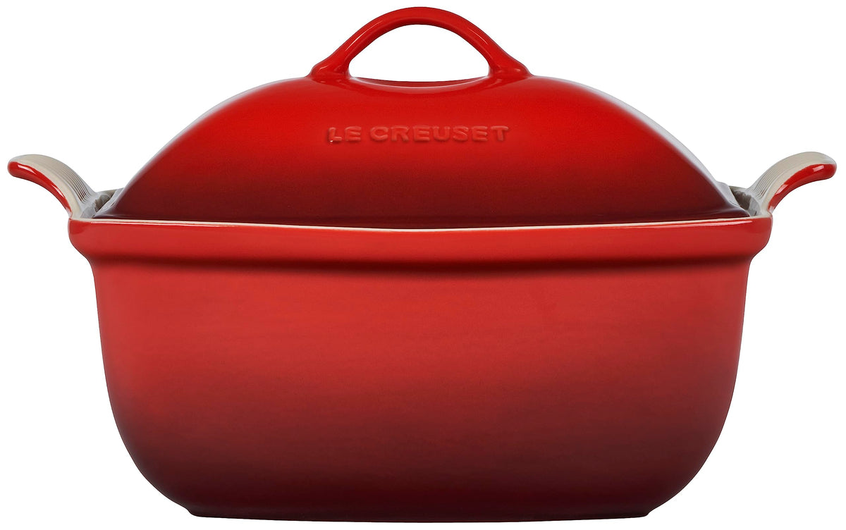 Heritage Stoneware Deep Baker with Lid (Cerise)