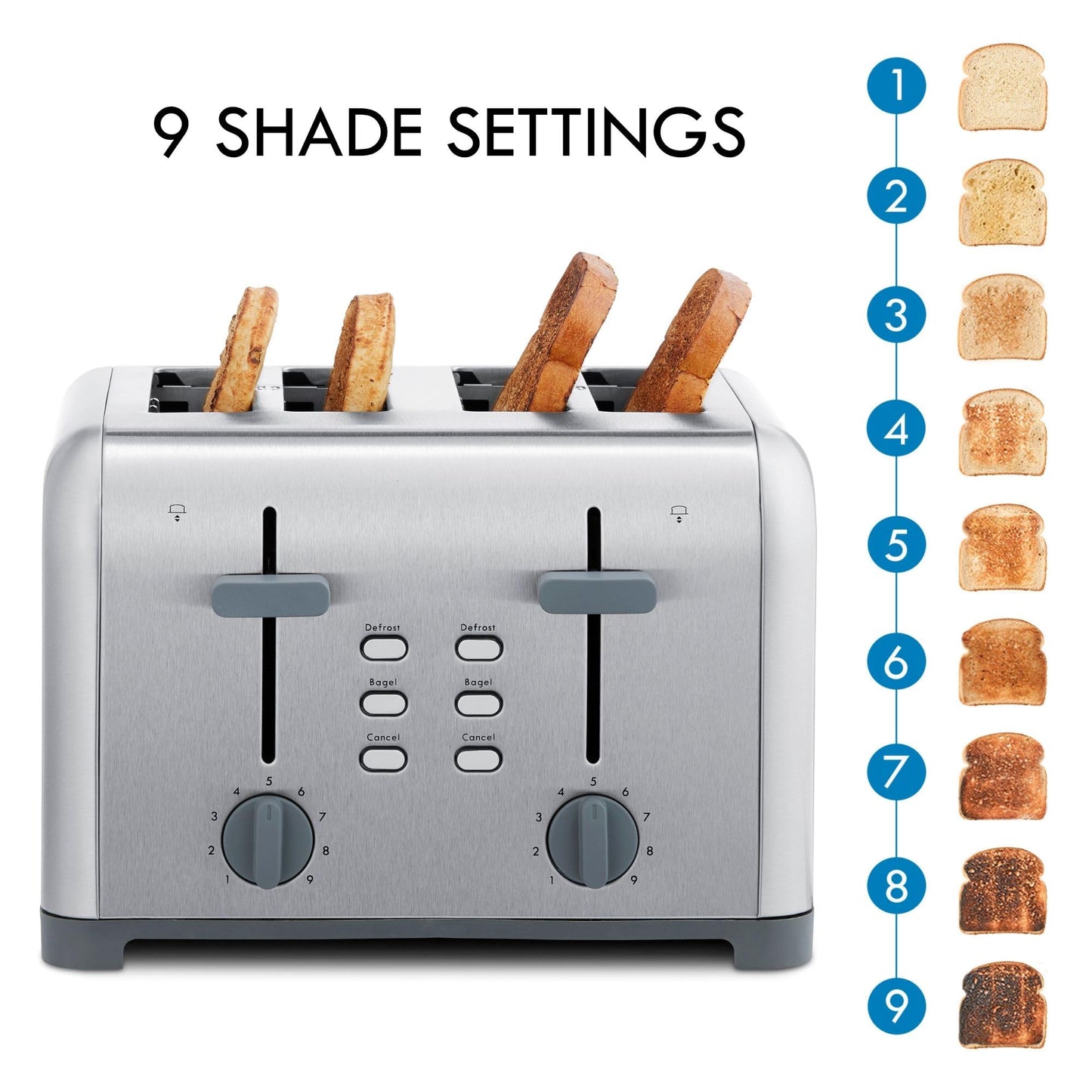 Kenmore Toaster 4 Slice (Silver)