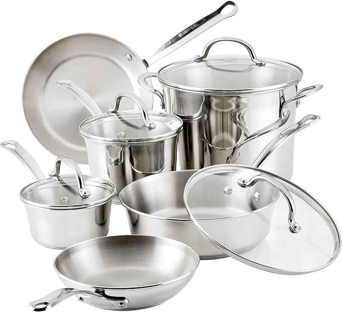 Farberware Millennium Stainless Steel 10-Piece Cookware Set