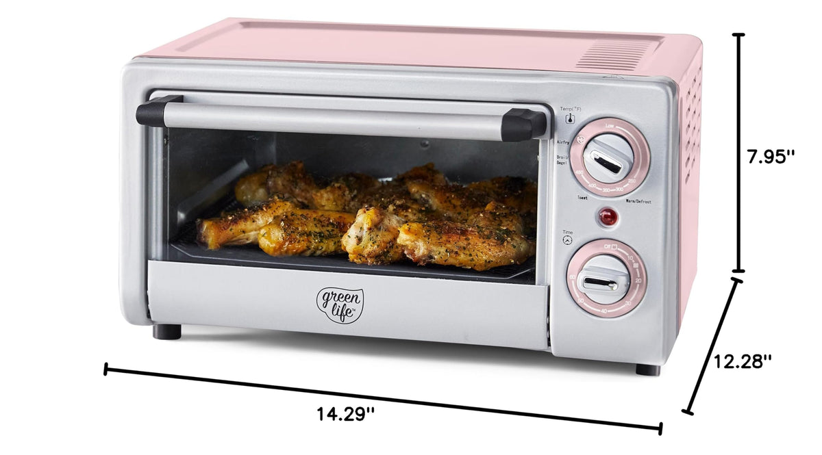 Countertop Toaster Oven Air Fryer Stainless Steel (Countertop Toaster Oven Air Fryer / Pink)
