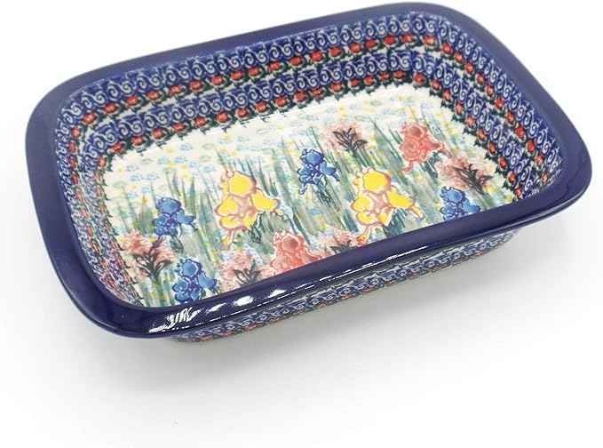 Polish Pottery Ceramic 10" Rectangular Baking Dish - UNIKAT - Handmade in Bolesławiec Poland