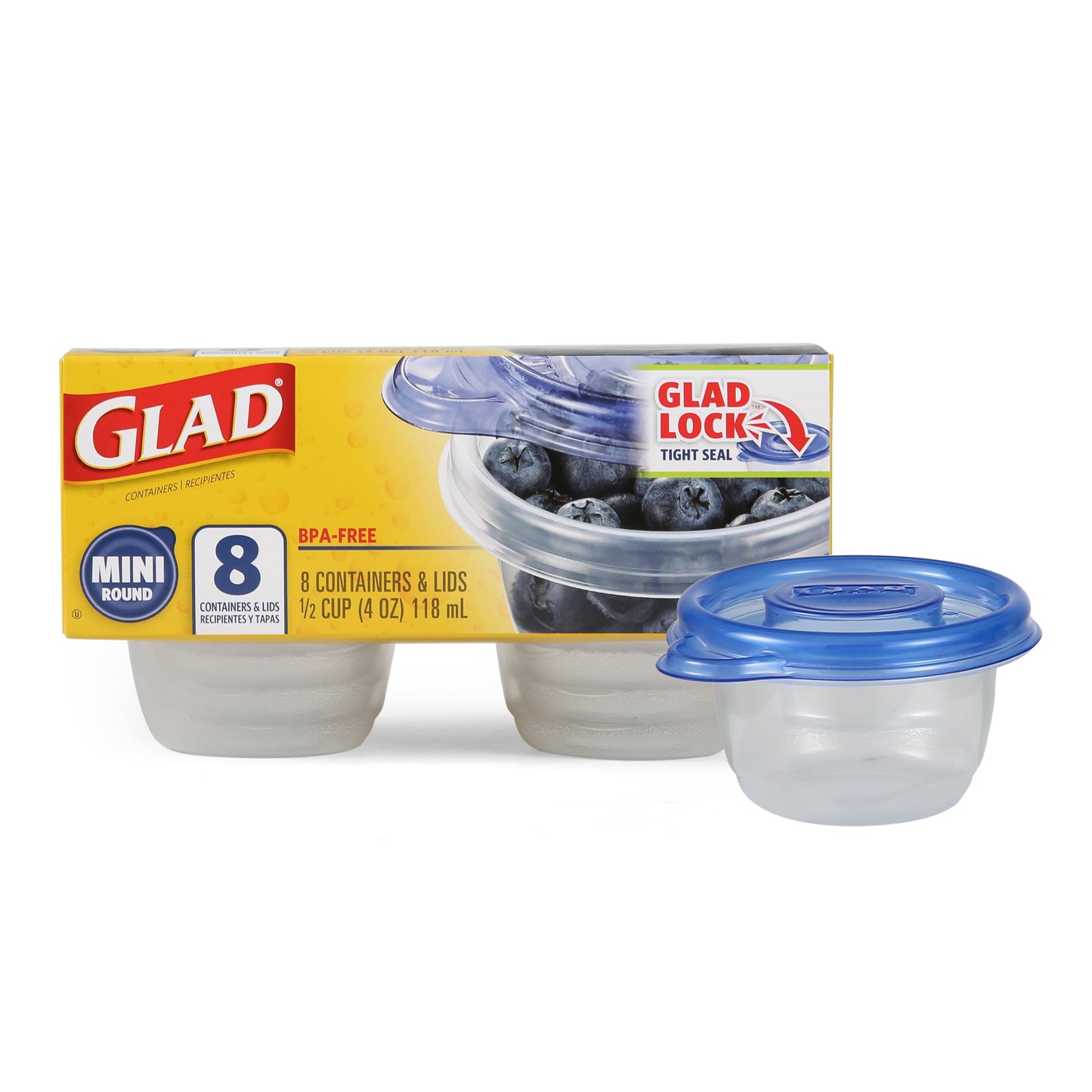 GladWare Mini Round Food Storage Containers (Round / 4 oz - 96 Count)