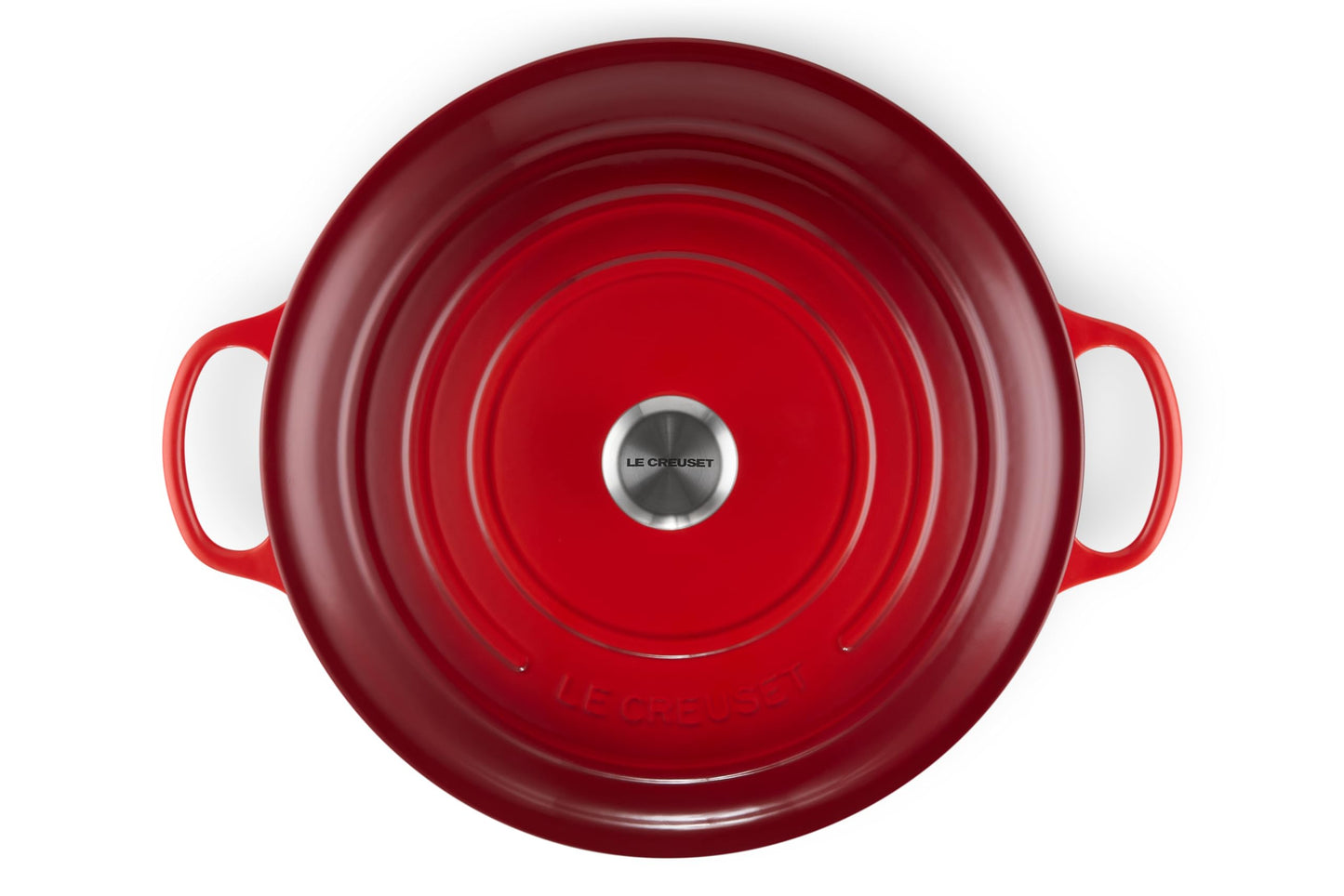 Enameled Cast Iron Round Dutch Oven (Cerise / 13.25 Qt)