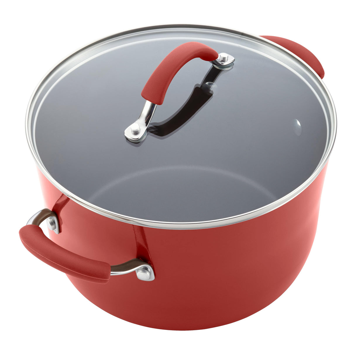 Cucina Nonstick Cookware (Cranberry Red / 10 Piece Porcelain)