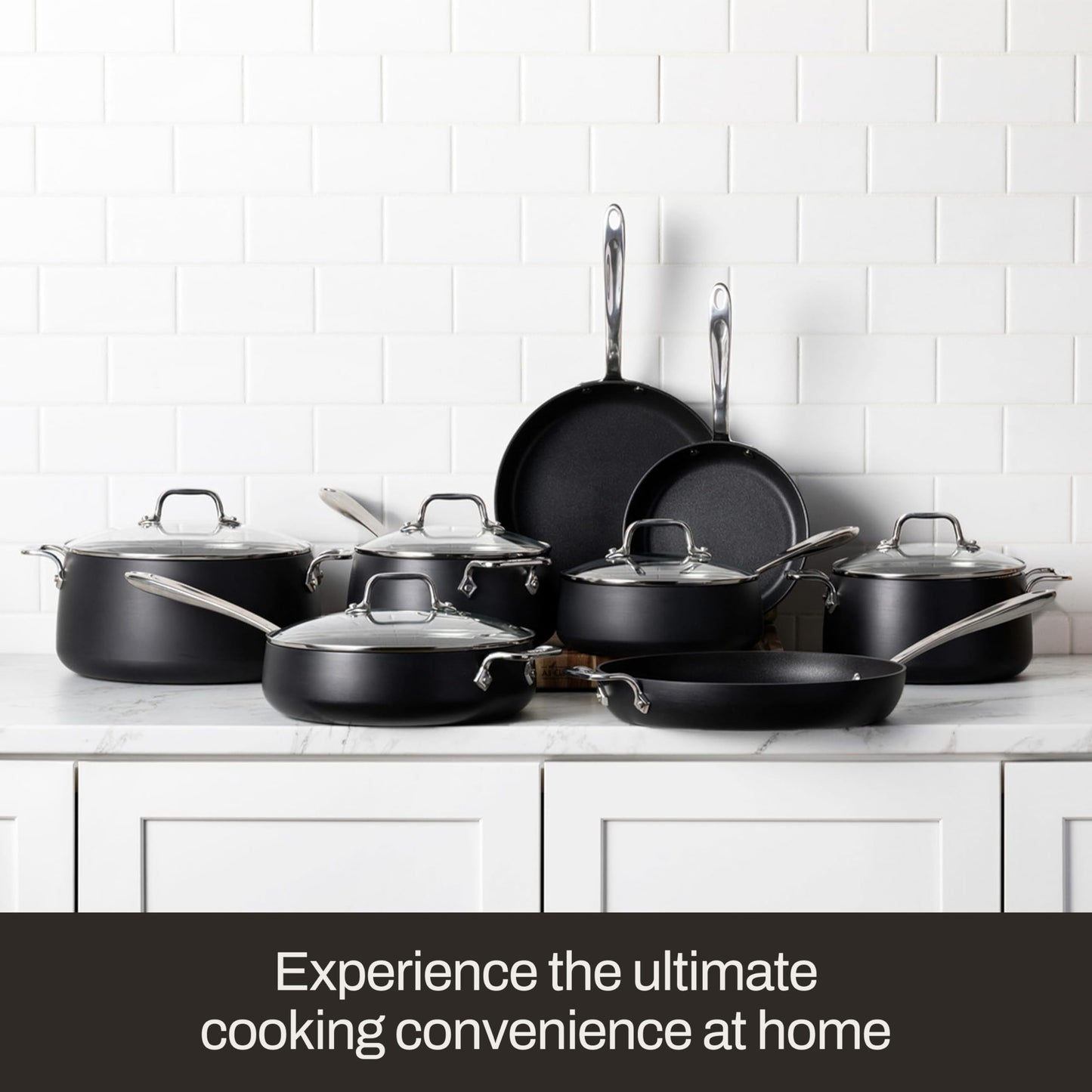 HA1 Expert Hard Anodized Nonstick Cookware Set (10 Piece Set)