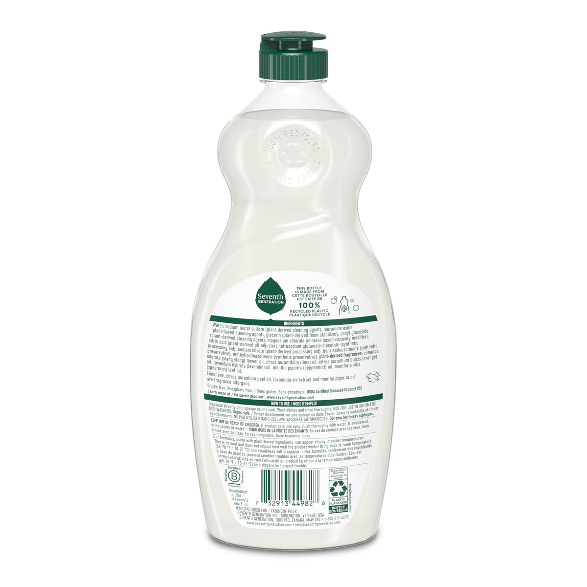 Dish Soap Liquid Lavender Flower & Mint Scent Pack of 6 Dishwashing Soap Dish Detergent Liquid Soap 19 oz (114 Fl Oz)
