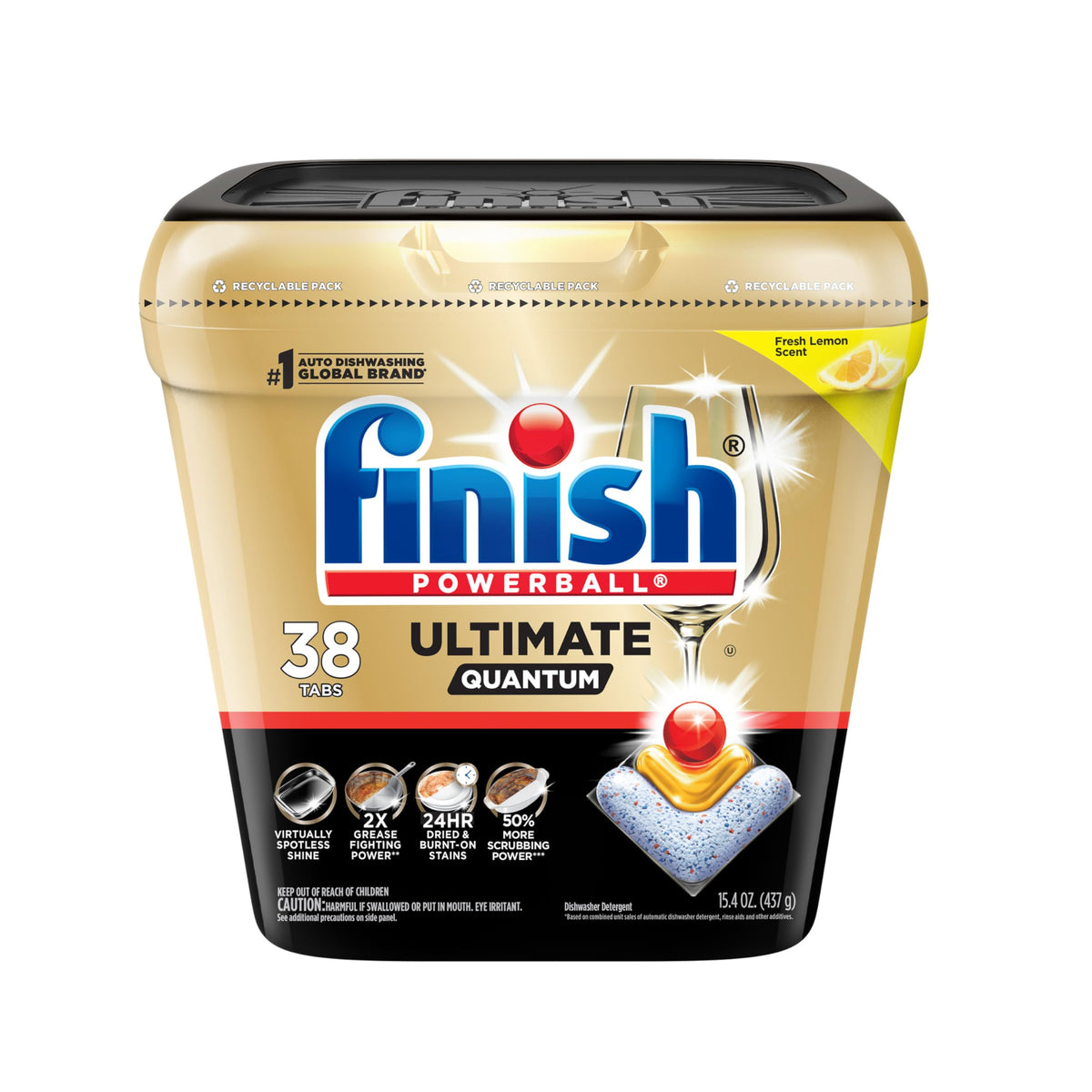 Ultimate Quantum Dishwasher Pods (38 Count (Pack of 1))
