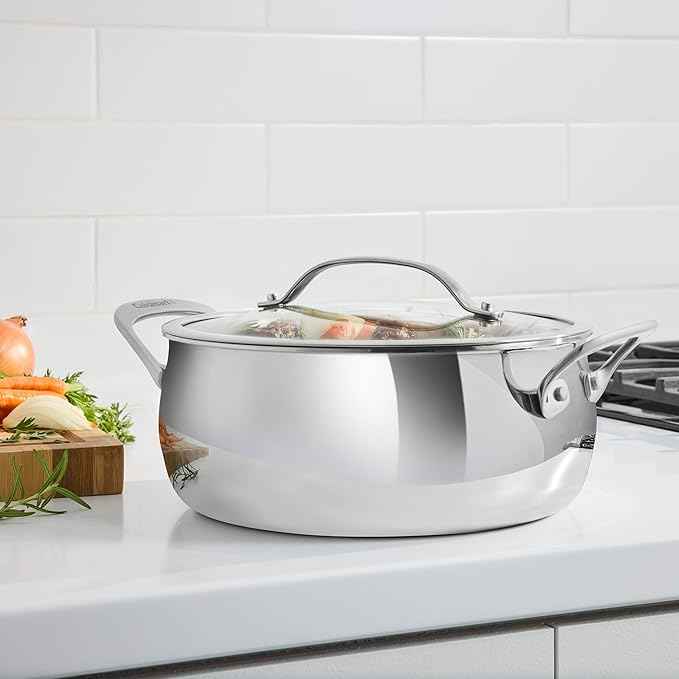 Cuisinart PureClad™ Triple Ply Stainless Steel 4.5 Qt. Dutch Oven w/Cover, PCT3545-24