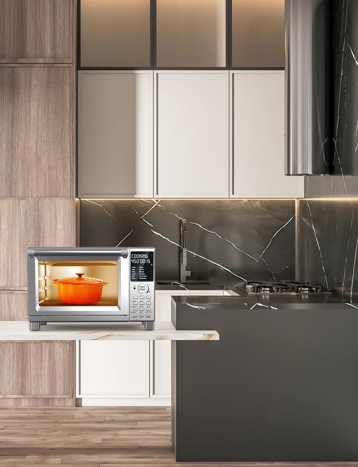 Bravo XL Pro Air Fryer Toaster Oven (Brushed Stainless Steel)
