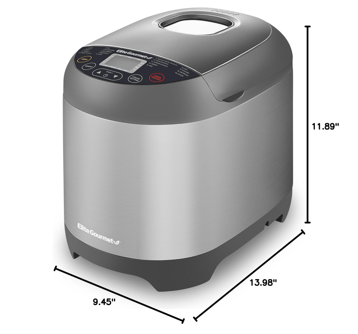 2 Lb Programmable Bread Maker (Stainless Steel)