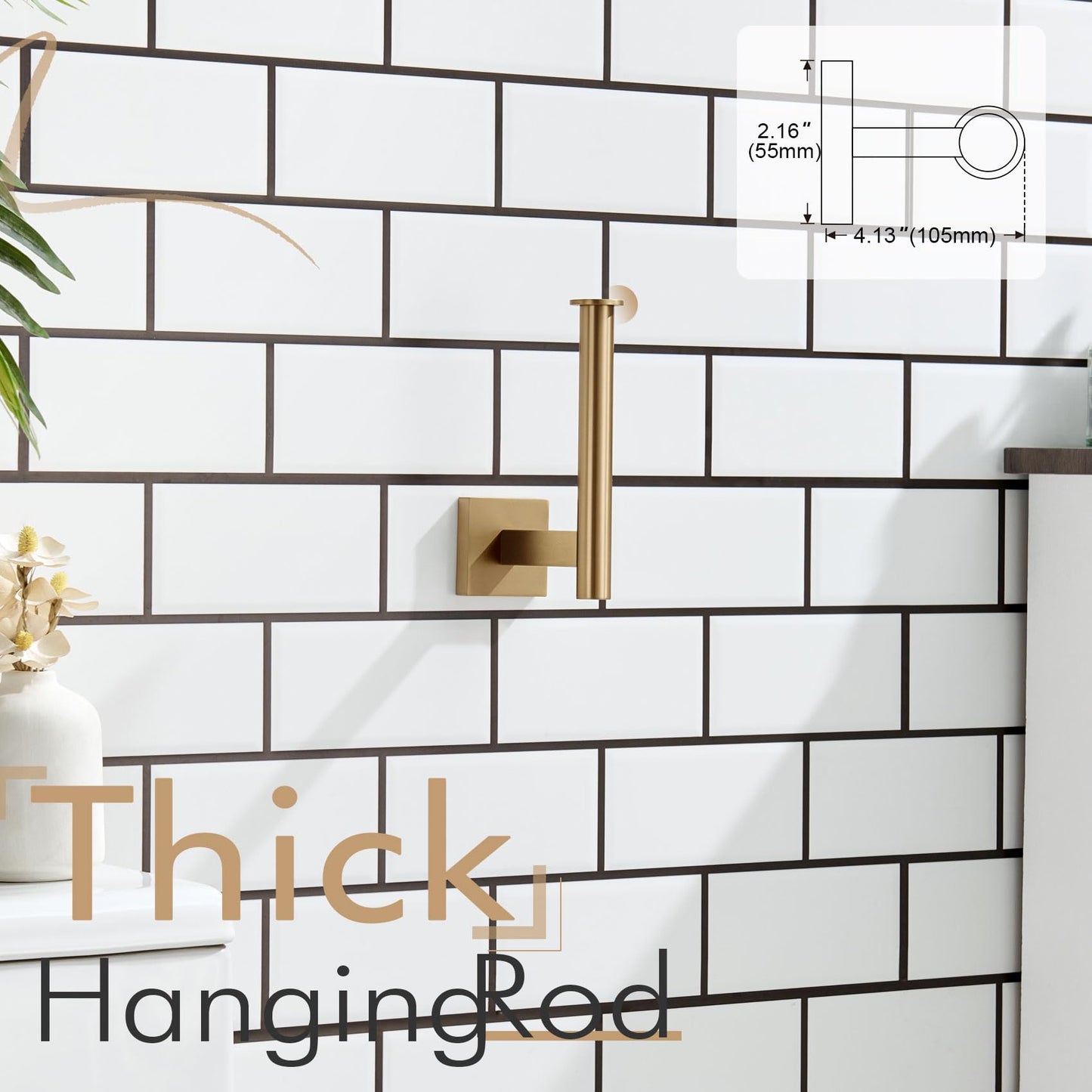 Toilet Paper Holder Toilet Roll Holders Hold Mega Rolls Kitchen Bathroom Tissue Paper Dispenser Champagne Bronze Stainless Steel