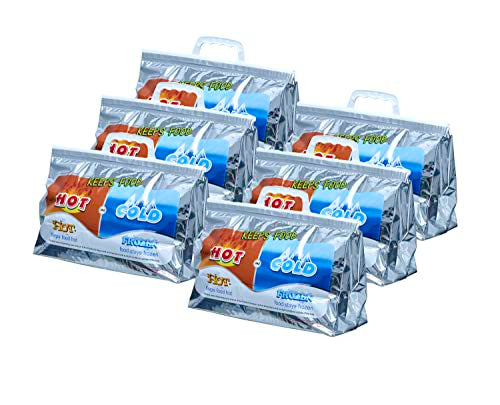 Hot and Cold Insulated Bags for Food Delivery (Small (Lunch Size))
