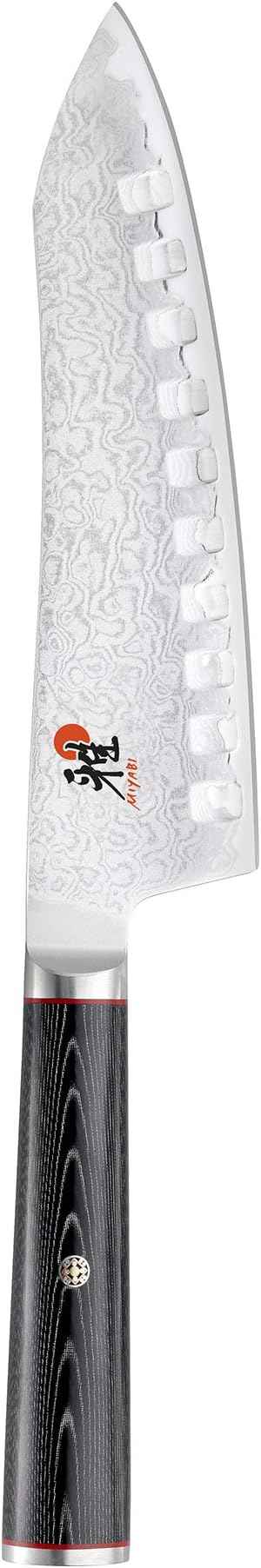 MIYABI Kaizen 7-inch Hollow Edge Rocking Santoku Knife