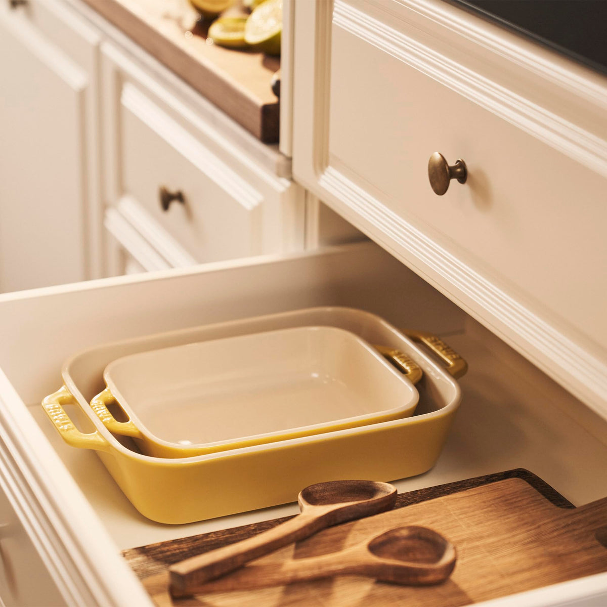 Ceramic Rectangular Baking Dish Set (2-pc / Baking Dish Set / Citron)