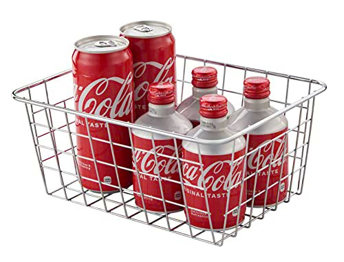 Wire Kitchen Storage Basket 4 Packs (Chrome)