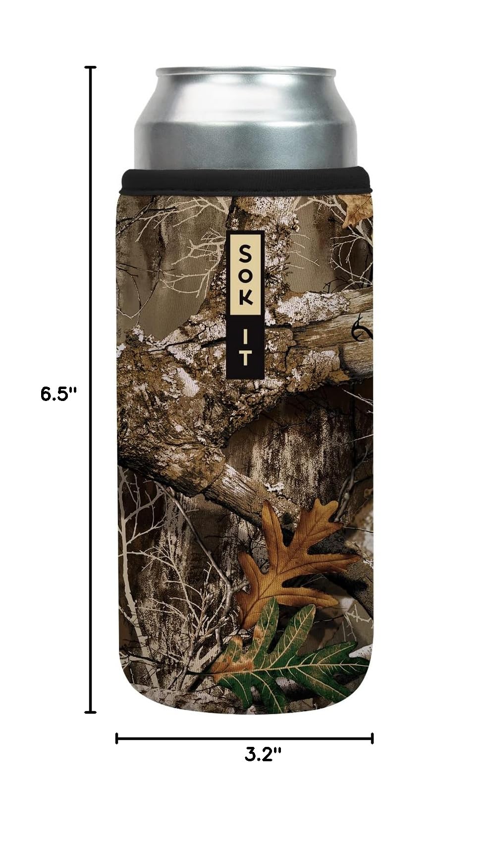 CanSok Sleeve for Beer & Soda Insulated Neoprene Cover (RealTree Edge Camouflage / 25oz Can Sleeve)