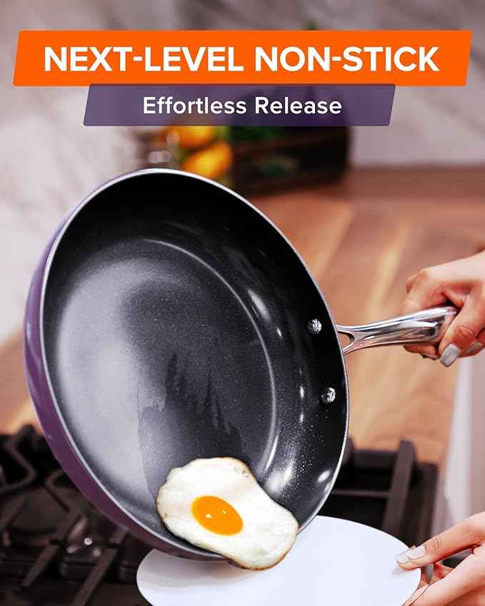 Nuwave Lux 13-Piece Premium Cookware Collection, Next-Generation G11 Duralon Blue Ceramic Nonstick, Ultra Durable, PFAS-Free, Lightweight & Works on All Cooktops