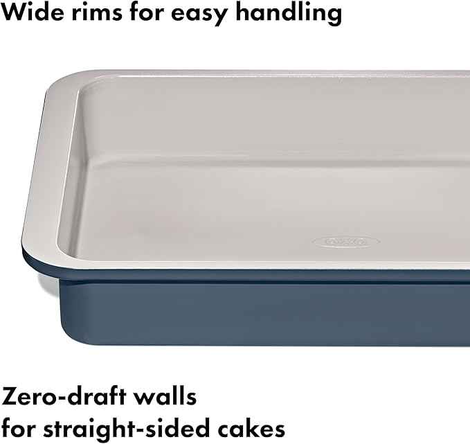 OXO Good Grips Non-Stick Pro Ceramic Coated Metal Bakeware 9” x 13” Cake Pan – Storm Blue