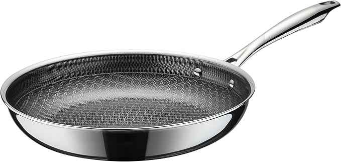 Cuisinart FusionElite+ Hybrid Nonstick Tri-Ply Stainless Steel Skillet, 10″ Skillet Frying Pan with PURELYSEAR Ceramic Nonstick Technology, Scratch Proof, Cool Grip Handles, Dishwasher Safe