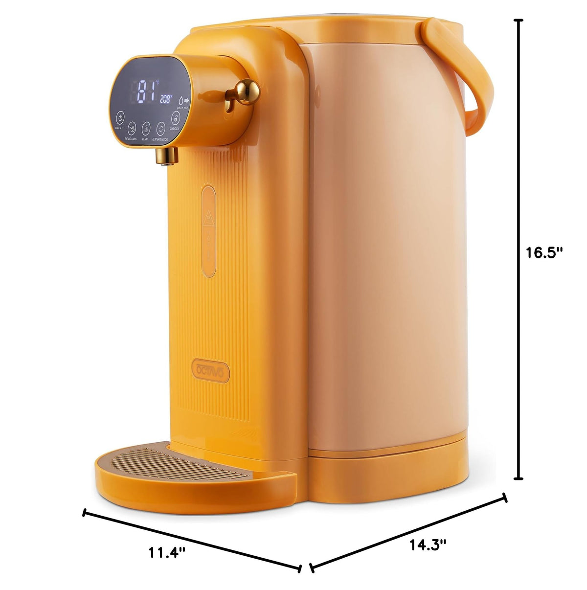 OCTAVO Water Boiler & Warmer 3 Liter (5160-Orange)