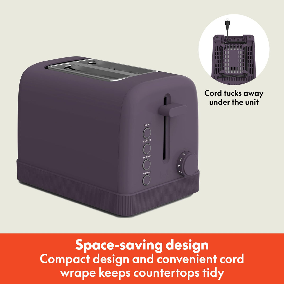 2 Slice Toaster with Extra Wide Slots and 6