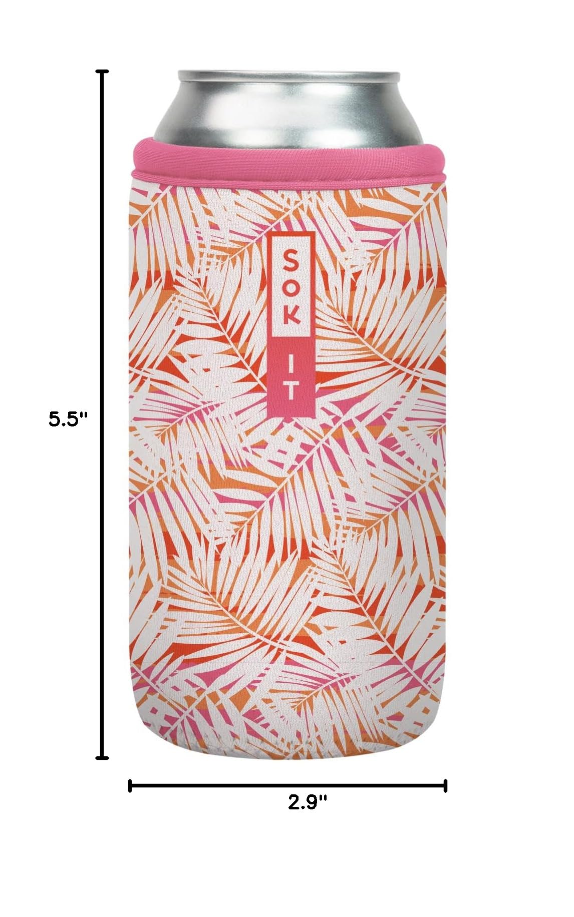 CanSok Sleeve for Beer & Soda Insulated Neoprene Cover (Tropical Breeze / 16oz Can Sleeve)