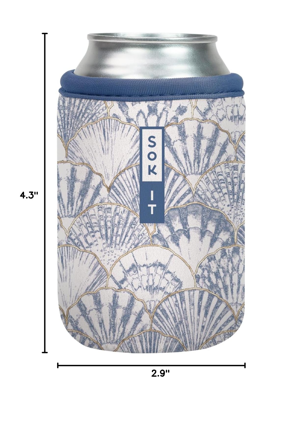 CanSok Sleeve for Beer & Soda Insulated Neoprene Cover (Shore Thing / 12oz Can Sleeve)