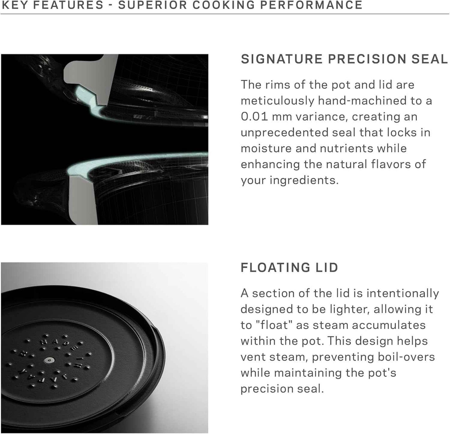 Vermicular Oven Pot 2.0 | Lightweight Enameled Cast Iron Pot | 18cm (2 Qt) | Non-Toxic | Induction-compatible | Dutch Oven | Made in Japan | Oyster Gray