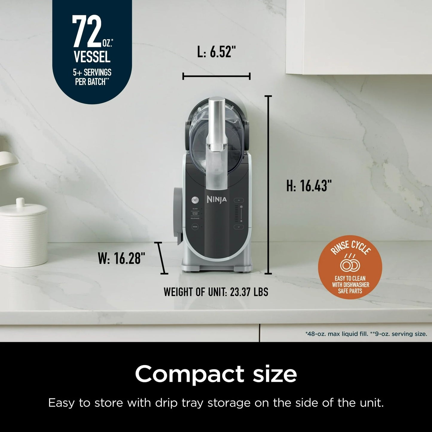 SLUSHi 72 oz Professional Frozen Drink Maker